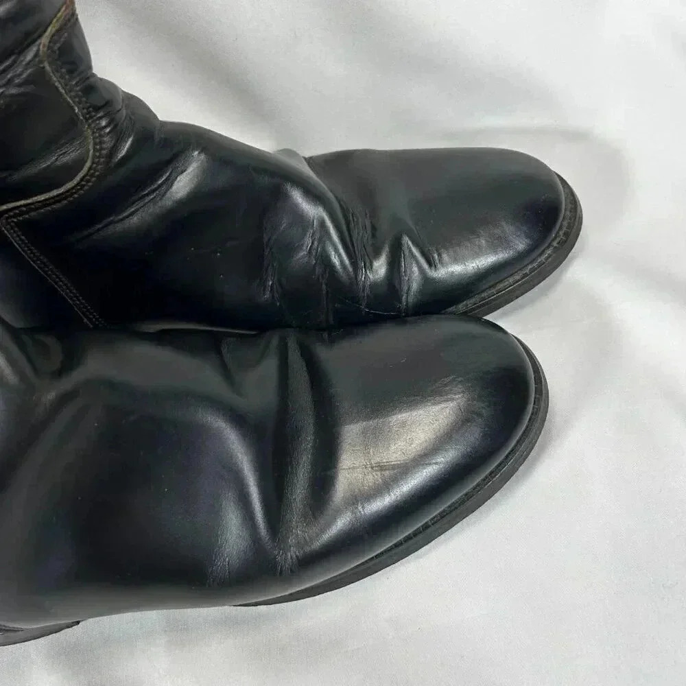 Marlborough Equestrian Riding Boots Size 6 UK Black Leather Made in England - Picture 3 of 10